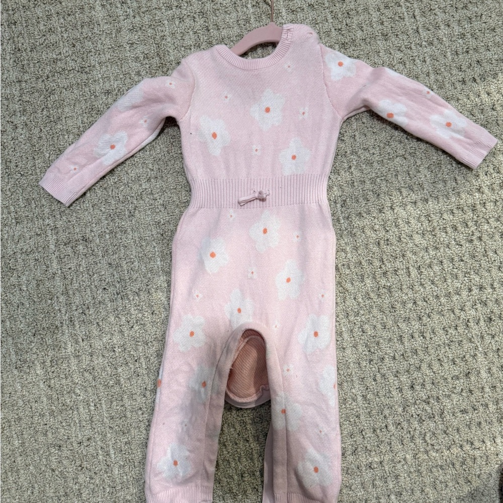 Nordstrom baby girl floral sweater one piece